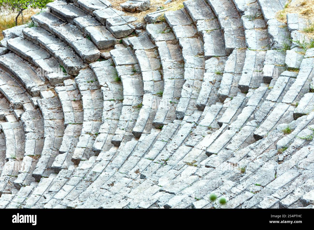 Parte di un antico anfiteatro (Grecia) Foto Stock