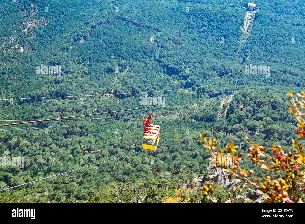 Via cavo - Miskhor Ai-Petri sulla costa meridionale della Crimea Foto Stock