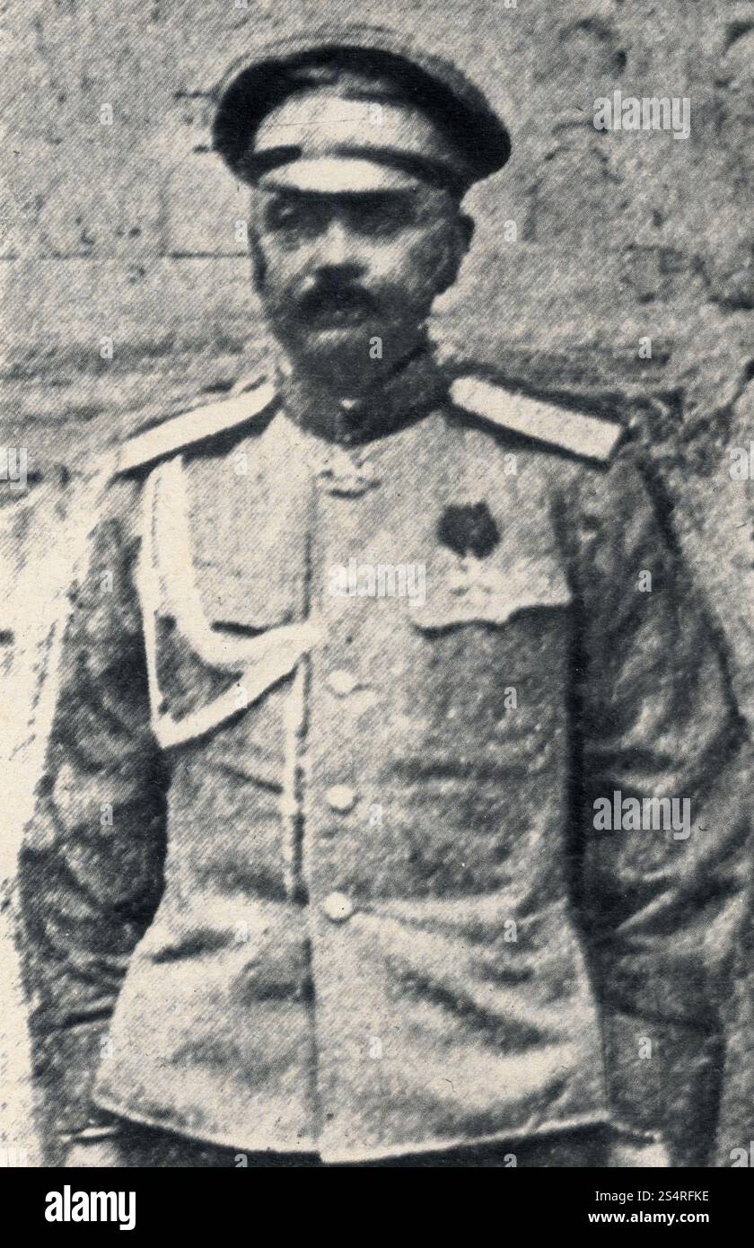 Sergey Markov, generale dell'esercito imperiale russo durante la rivoluzione d'ottobre russa, 1917 Foto Stock