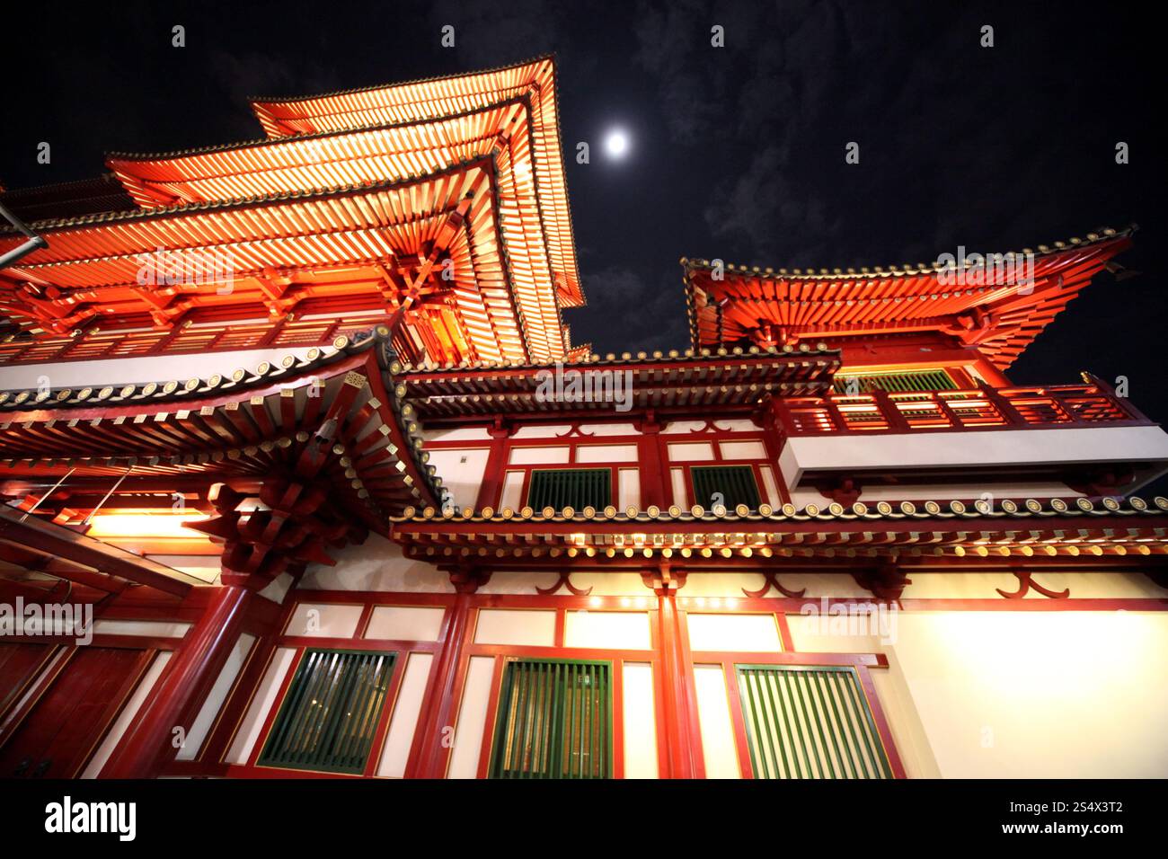 Un tradizionale tempio cinese nella città cinese nella città di Singapore a Southeastasia. ASIA SINGAPORE CITTÀ CINESE TEMPIO CINESE Foto Stock
