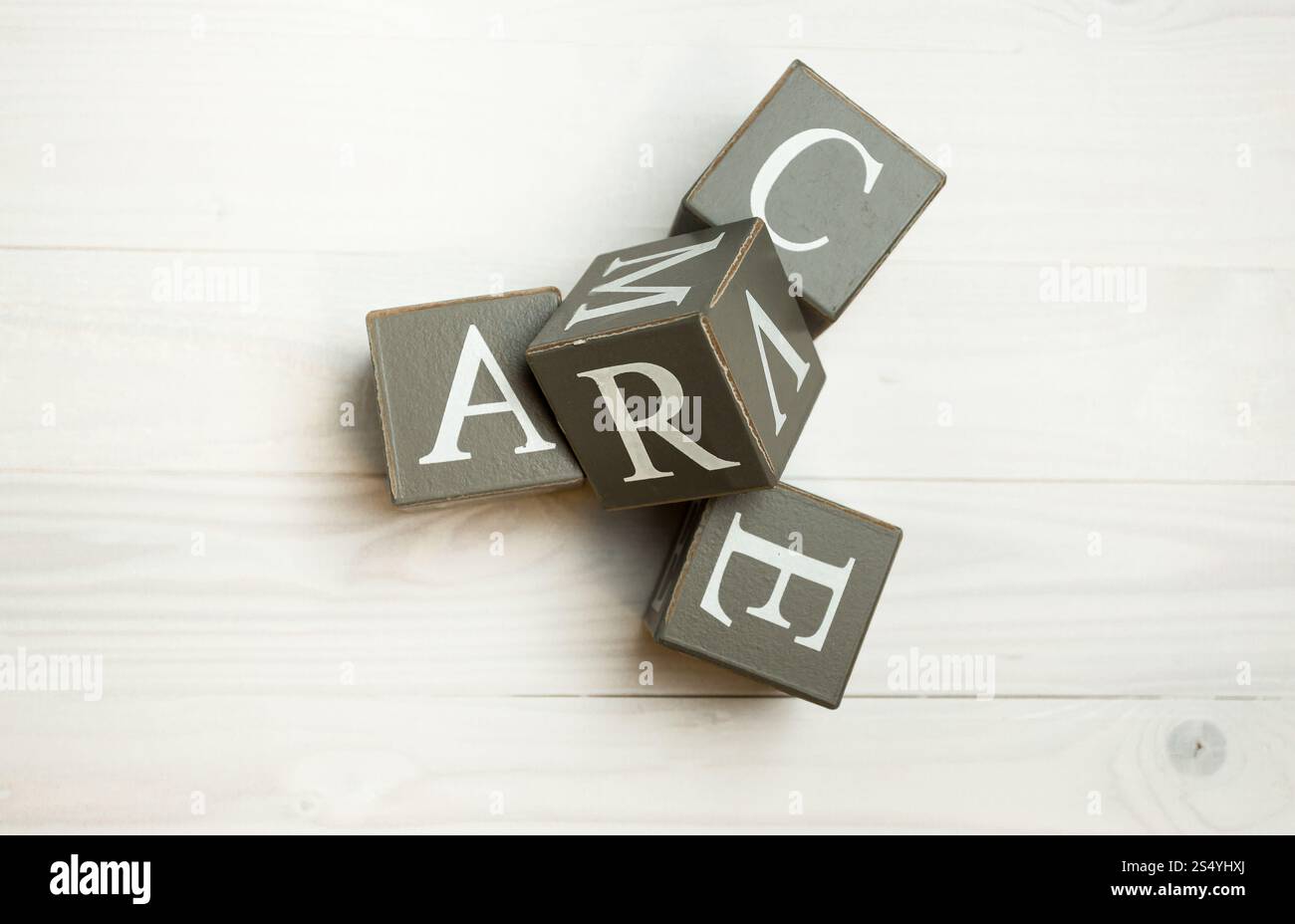 Immagine ravvicinata dell'amore di parola scritta blocchi di legno Foto Stock