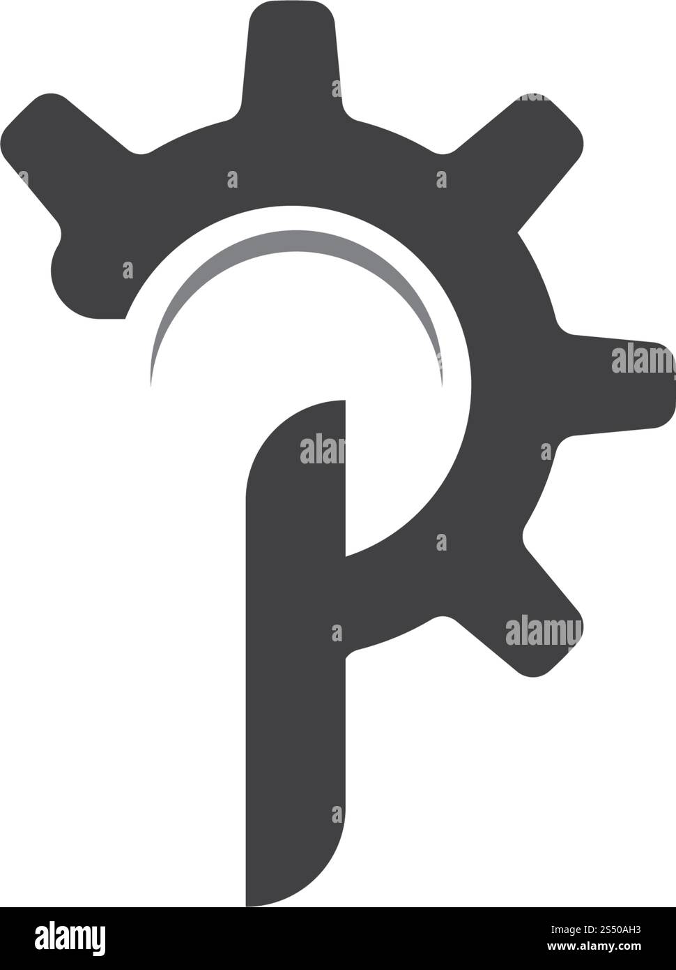 Lettera P Logo aziendale Modello icona Vettore Illustrazione Vettoriale
