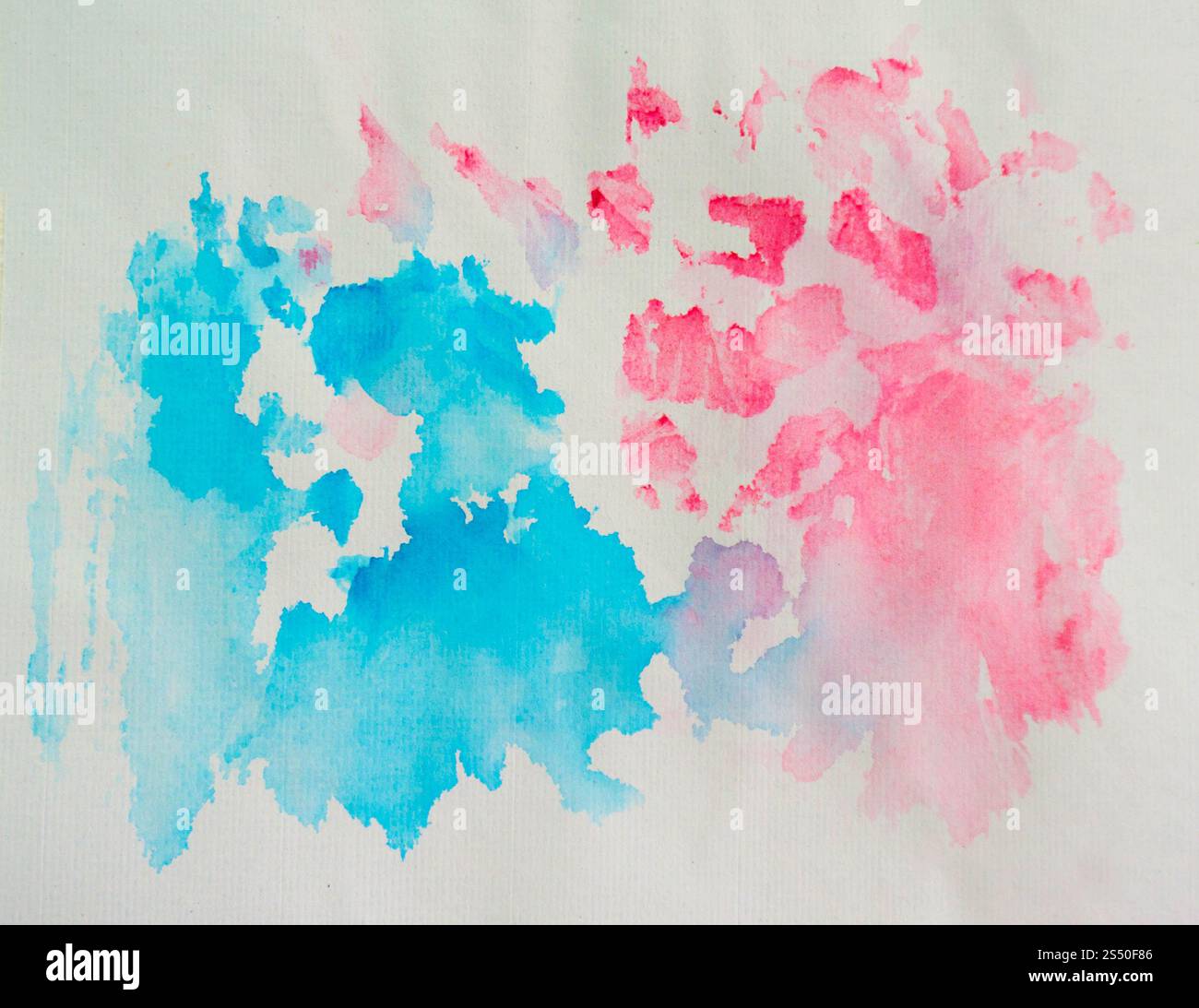 Astratto colore dell'acqua su sfondo di carta vecchia trama Foto Stock