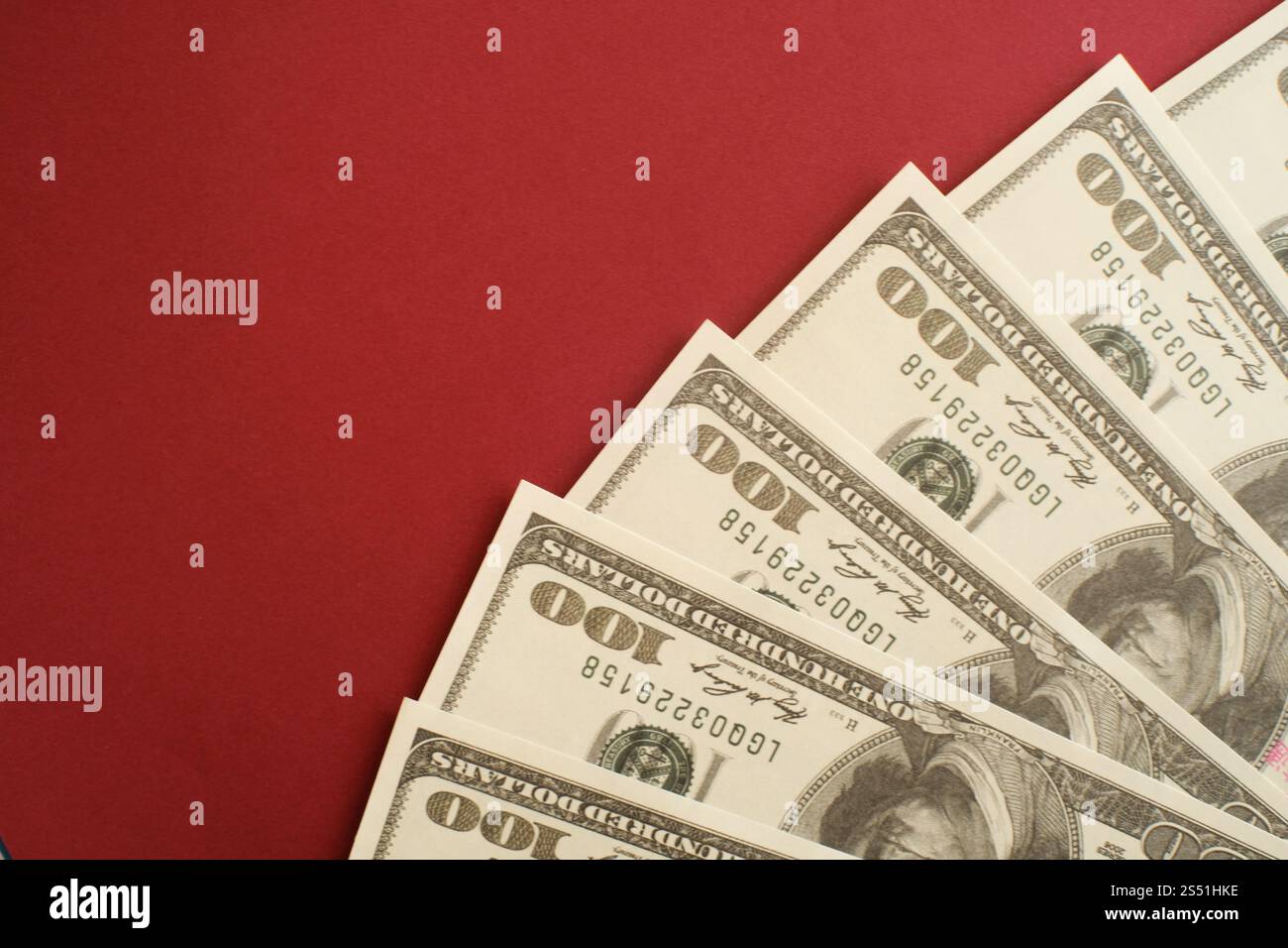 Fondo monetario di dollari. Foto Stock