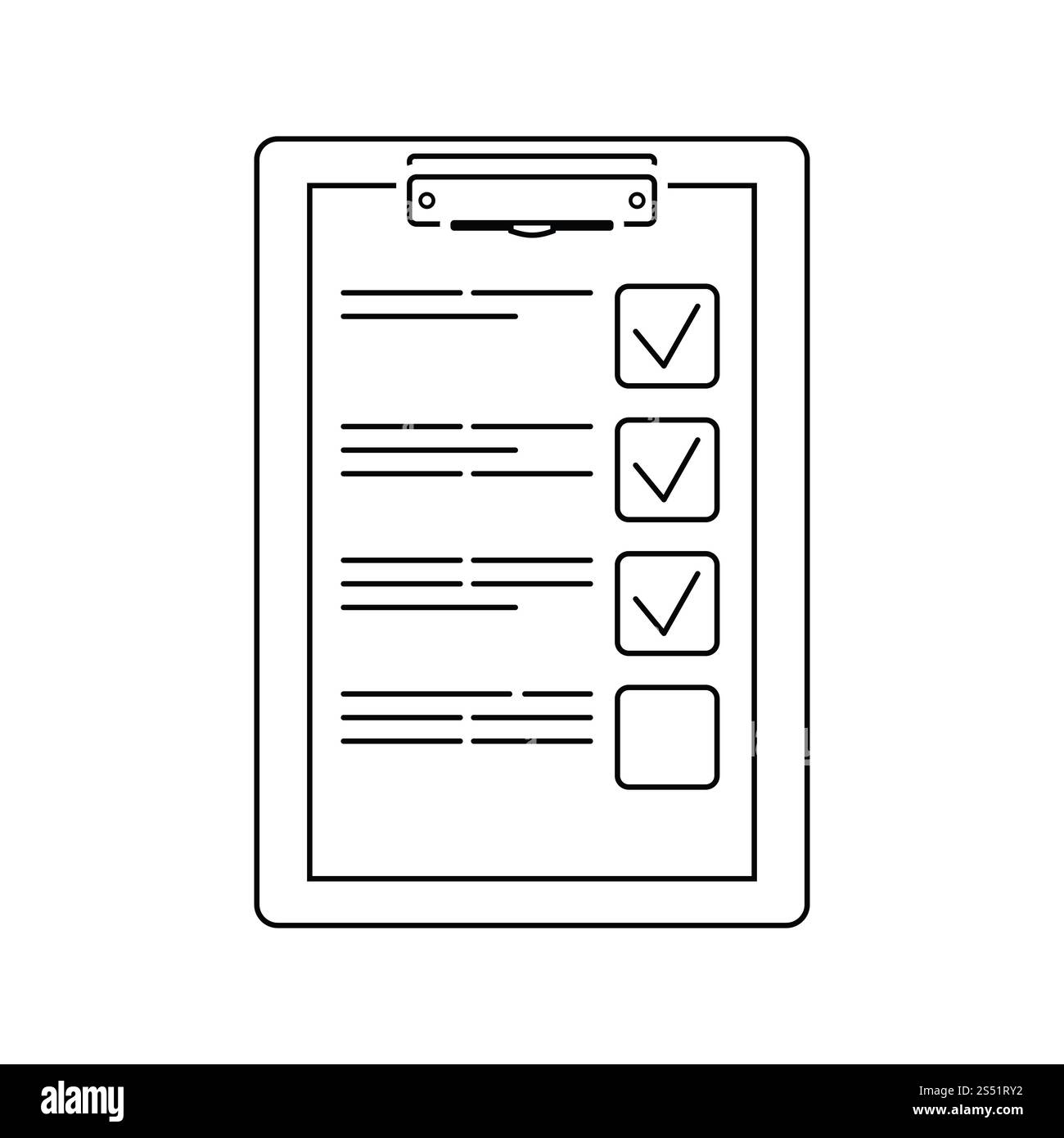 Piano di formazione sull'icona tablet. Linea sottile design. Illustrazione Vettoriale. Foto Stock