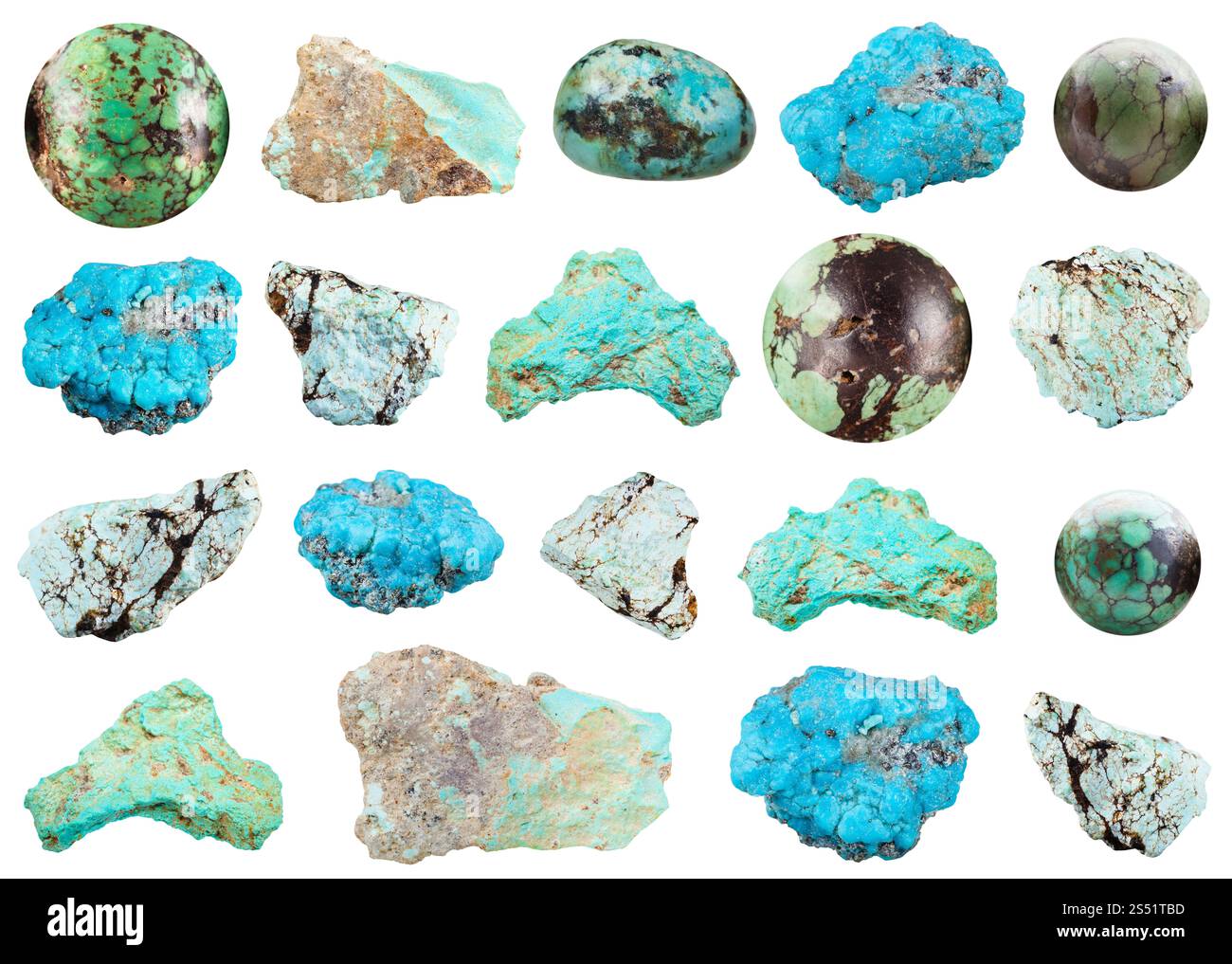 Collana Con Elementi A Goccia Di Pasta Di Turchese - Collane Turchese - Gioielli Turchese - Foto 7