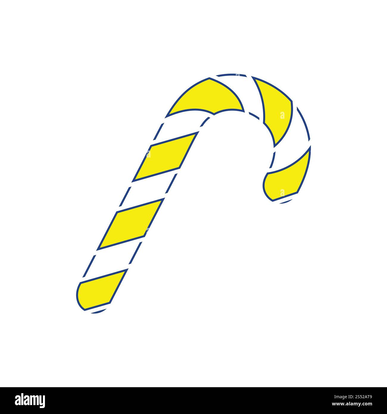 Stick candy icona. Linea sottile design. Illustrazione Vettoriale. Foto Stock