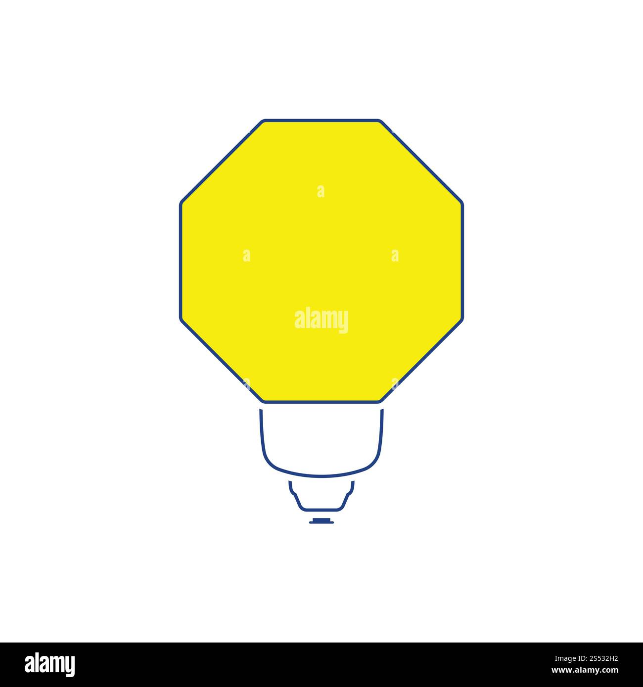 Icona della moda portatile flash. Linea sottile design. Illustrazione Vettoriale. Foto Stock