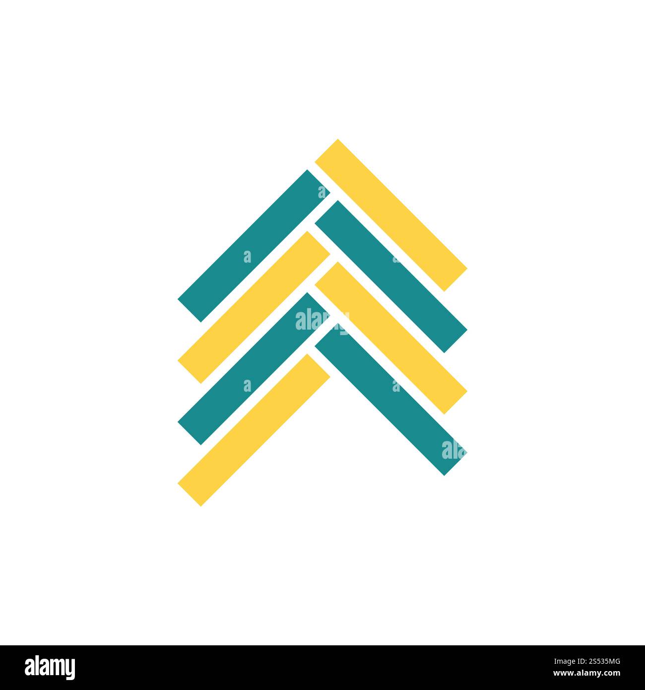 Icona di parquet. Schermo piatto a colori e design. Illustrazione Vettoriale. Foto Stock