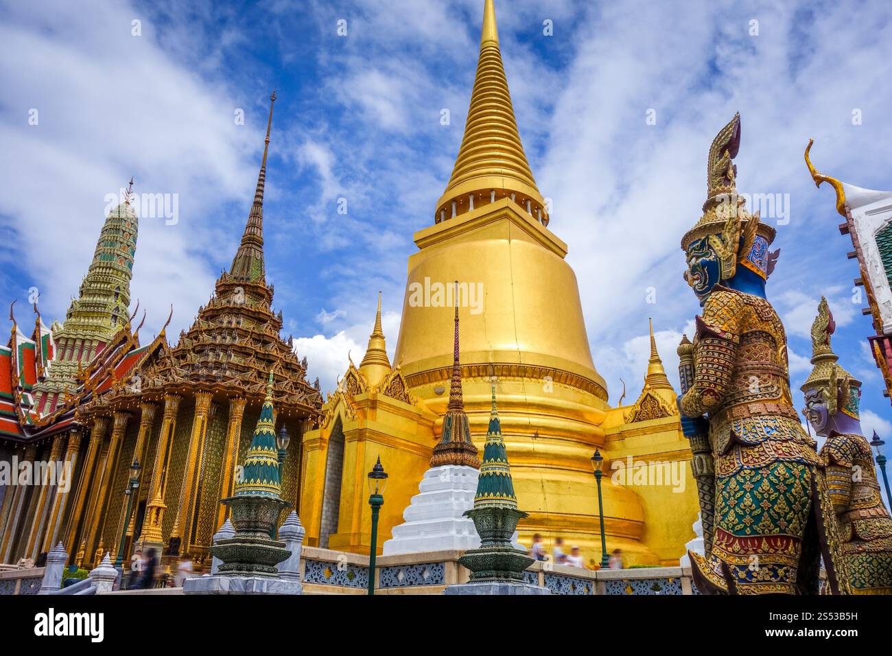 Complesso Grand Palace, punto di riferimento a Bangkok, Thailandia. Grand Palace, Bangkok, Thailandia Foto Stock