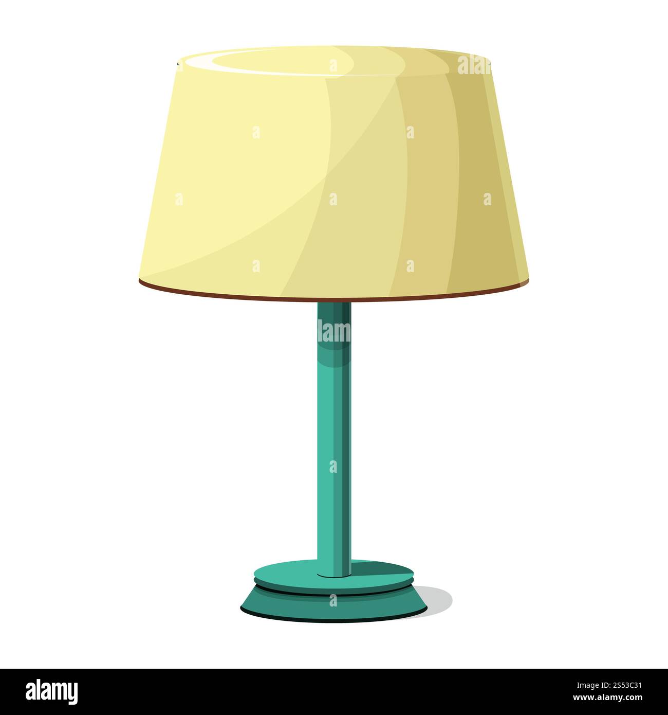 Icona della luce notturna. Cartoni animati dell'icona vettoriale della lampada notturna per il web design isolato su sfondo bianco. Icona della lampada notturna, stile cartone animato Foto Stock