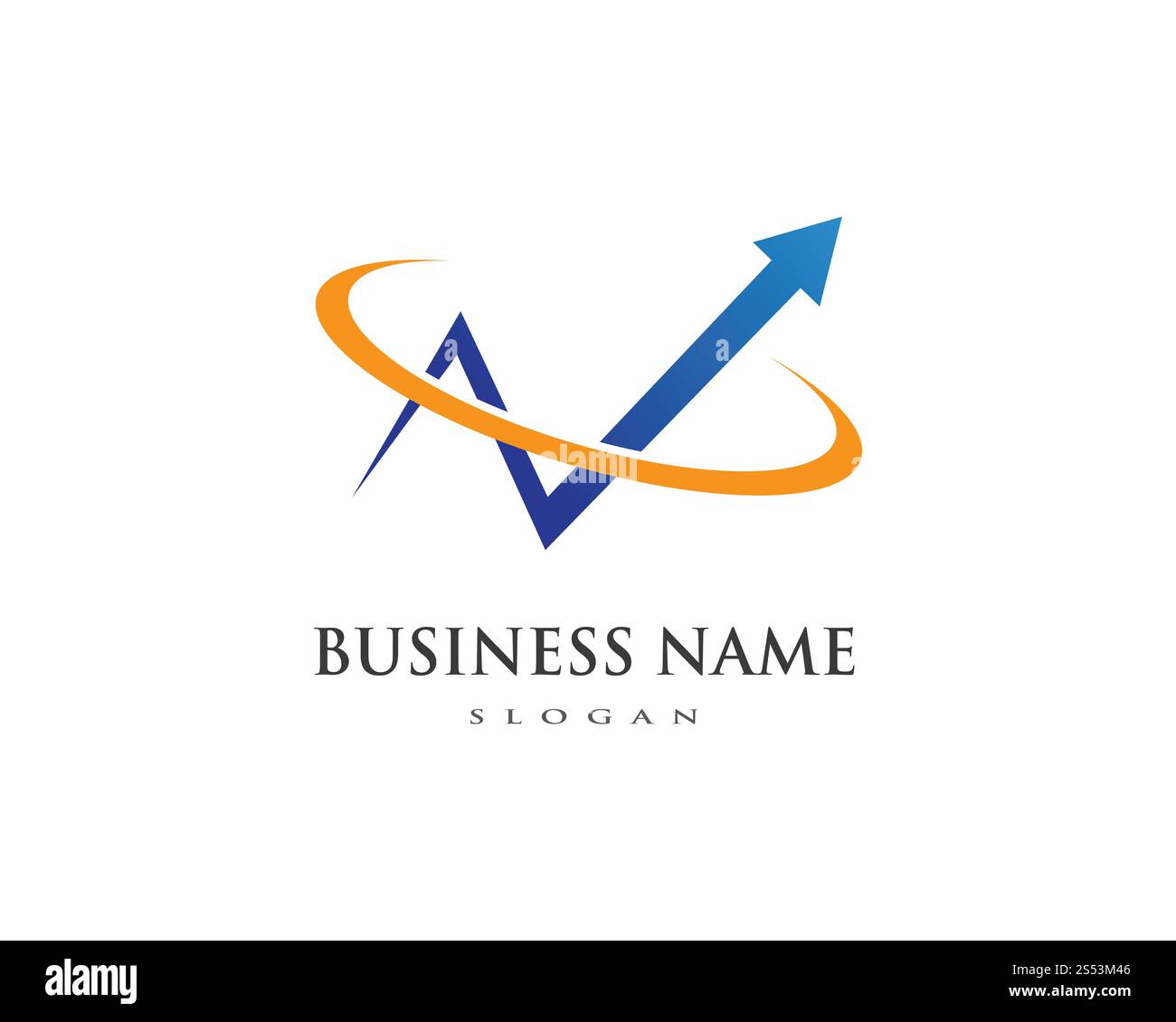 Finanza aziendale logo professionale modello icona vettore Foto Stock