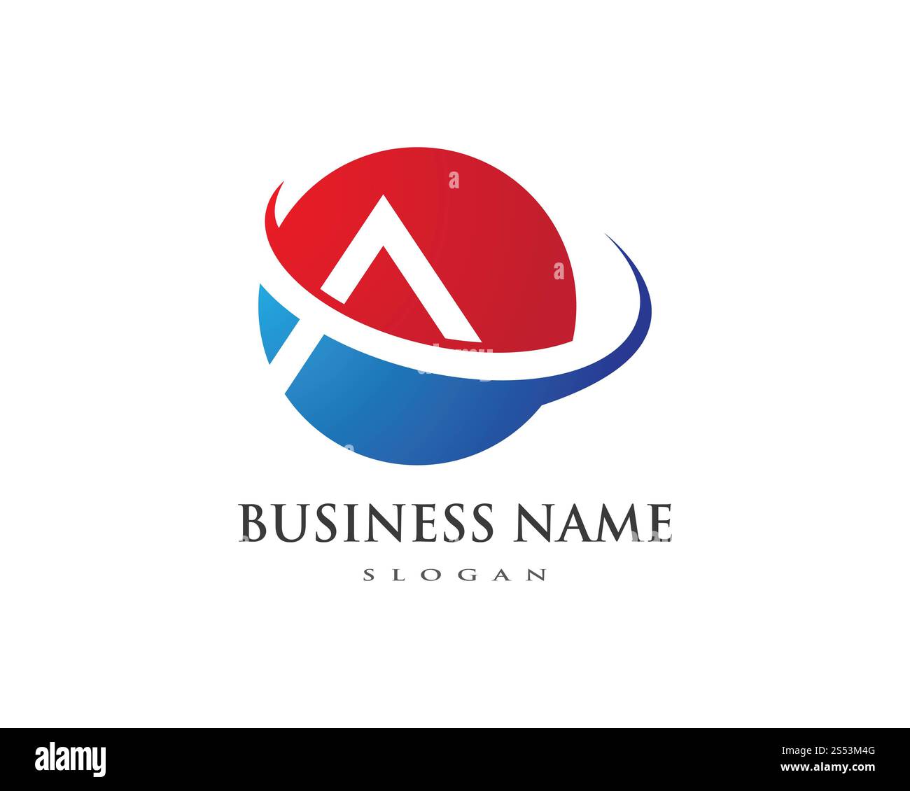 Icona vettoriale di un modello aziendale con logo di lettera Foto Stock