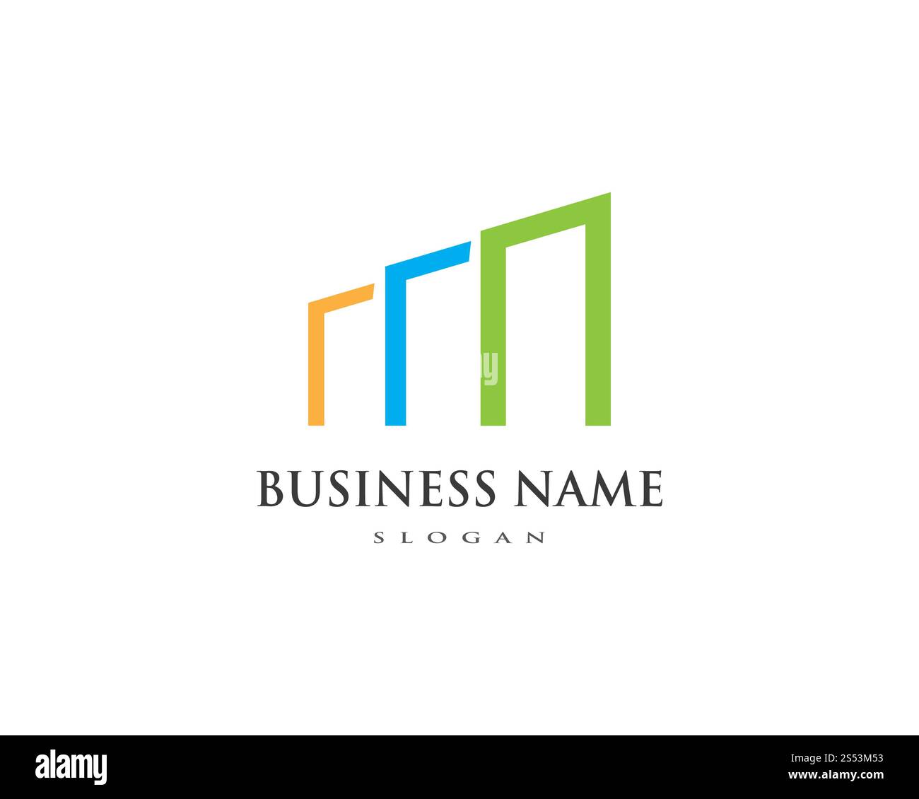 Finanza aziendale logo professionale modello icona vettore Foto Stock