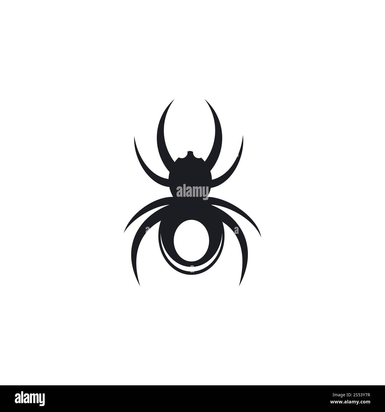 modello vettoriale del logo di spider ilustration Foto Stock