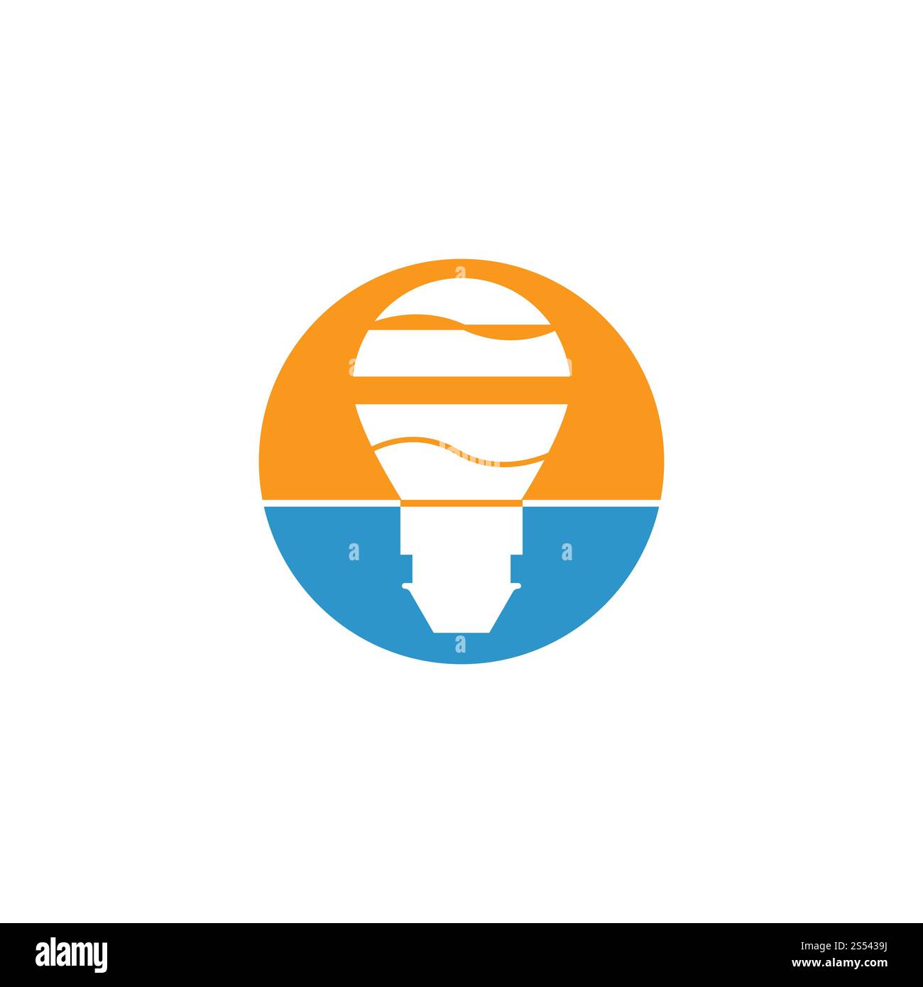 design del modello con logo air balloon Foto Stock
