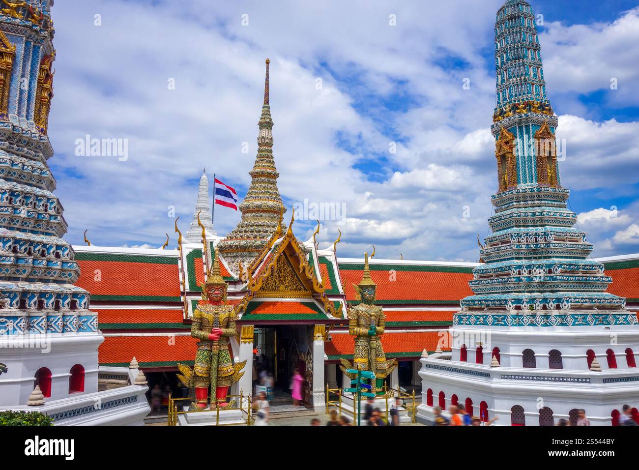 Complesso Grand Palace, punto di riferimento a Bangkok, Thailandia. Grand Palace, Bangkok, Thailandia Foto Stock