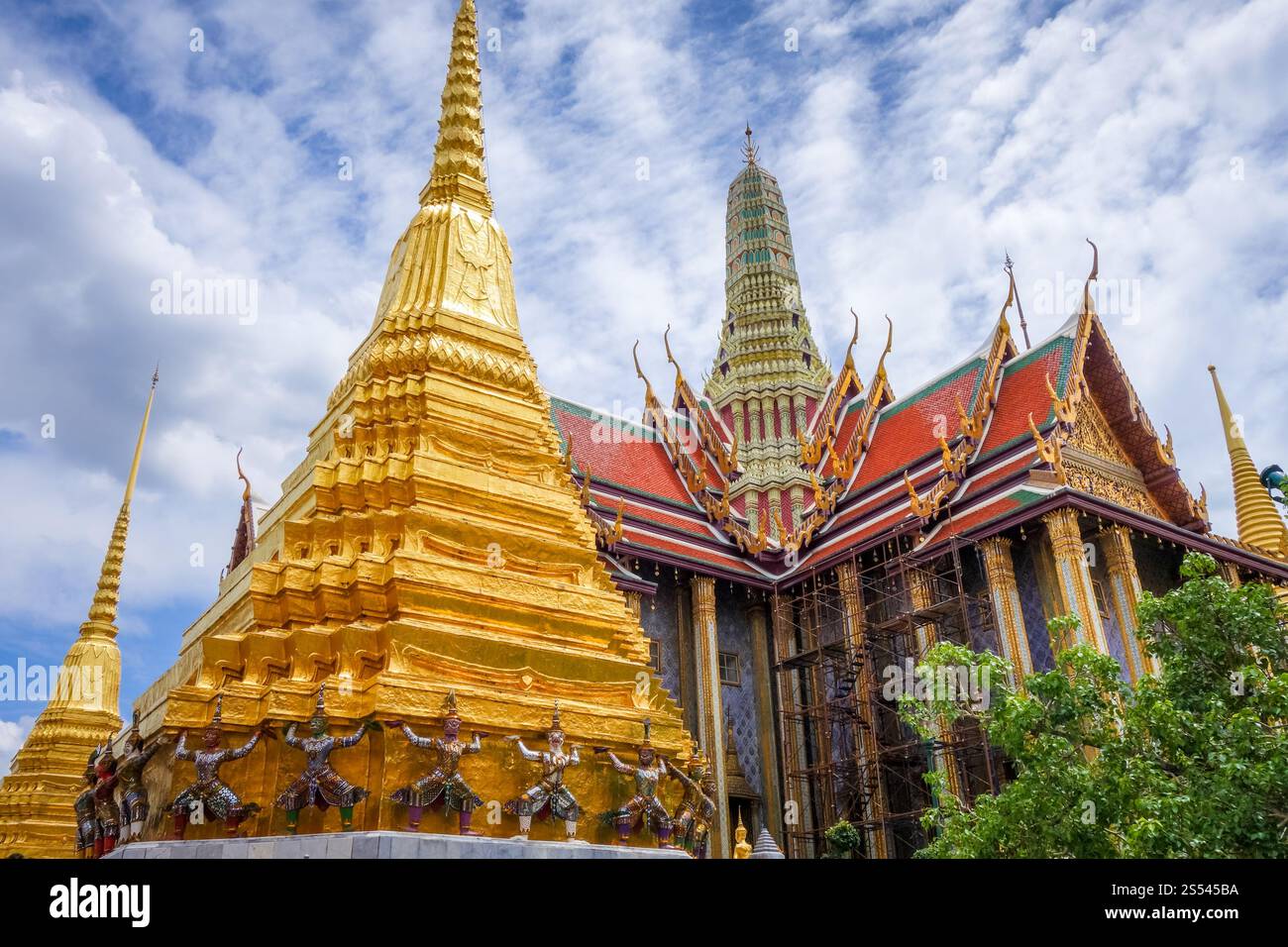 Complesso Grand Palace, punto di riferimento a Bangkok, Thailandia. Grand Palace, Bangkok, Thailandia Foto Stock