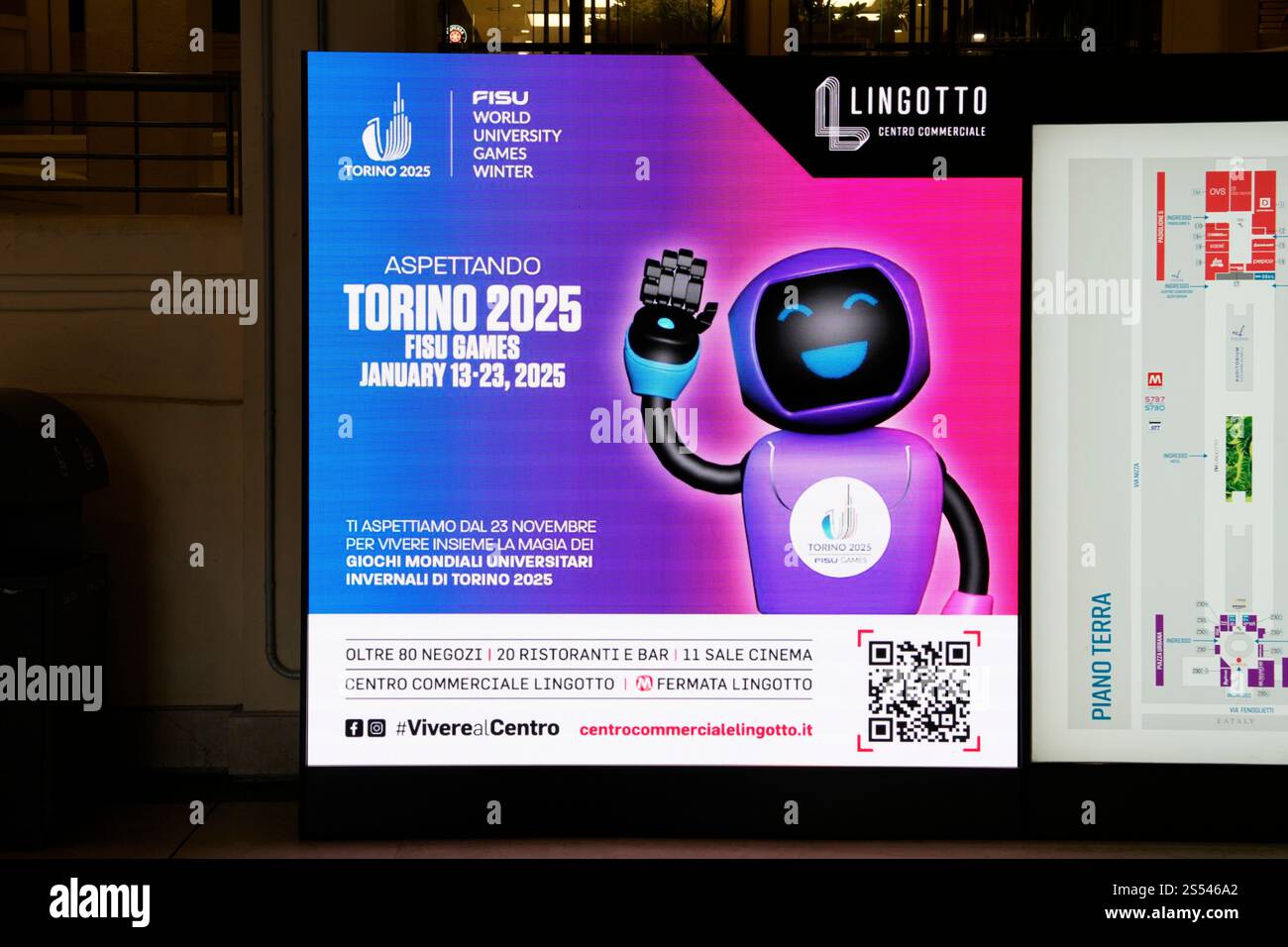 Vista generale, 11 GENNAIO 2025 : Torino 2025 FISU World University Games Winter a Torino, Italia. (Foto di AFLO SPORT) Foto Stock