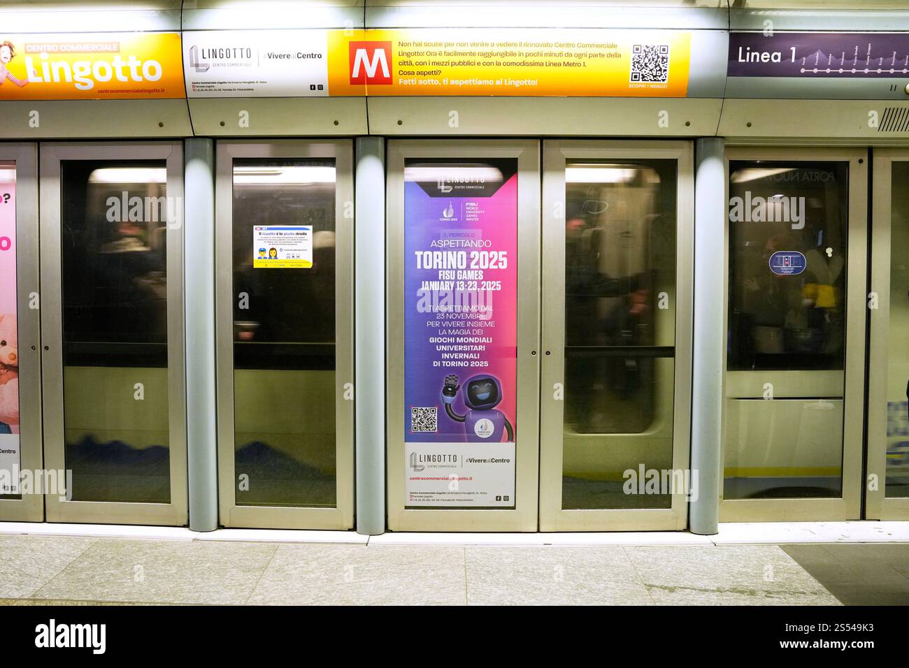 Vista generale, 12 GENNAIO 2025: Torino 2025 FISU World University Games Winter a Torino, Italia. Crediti: AFLO SPORT/Alamy Live News Foto Stock