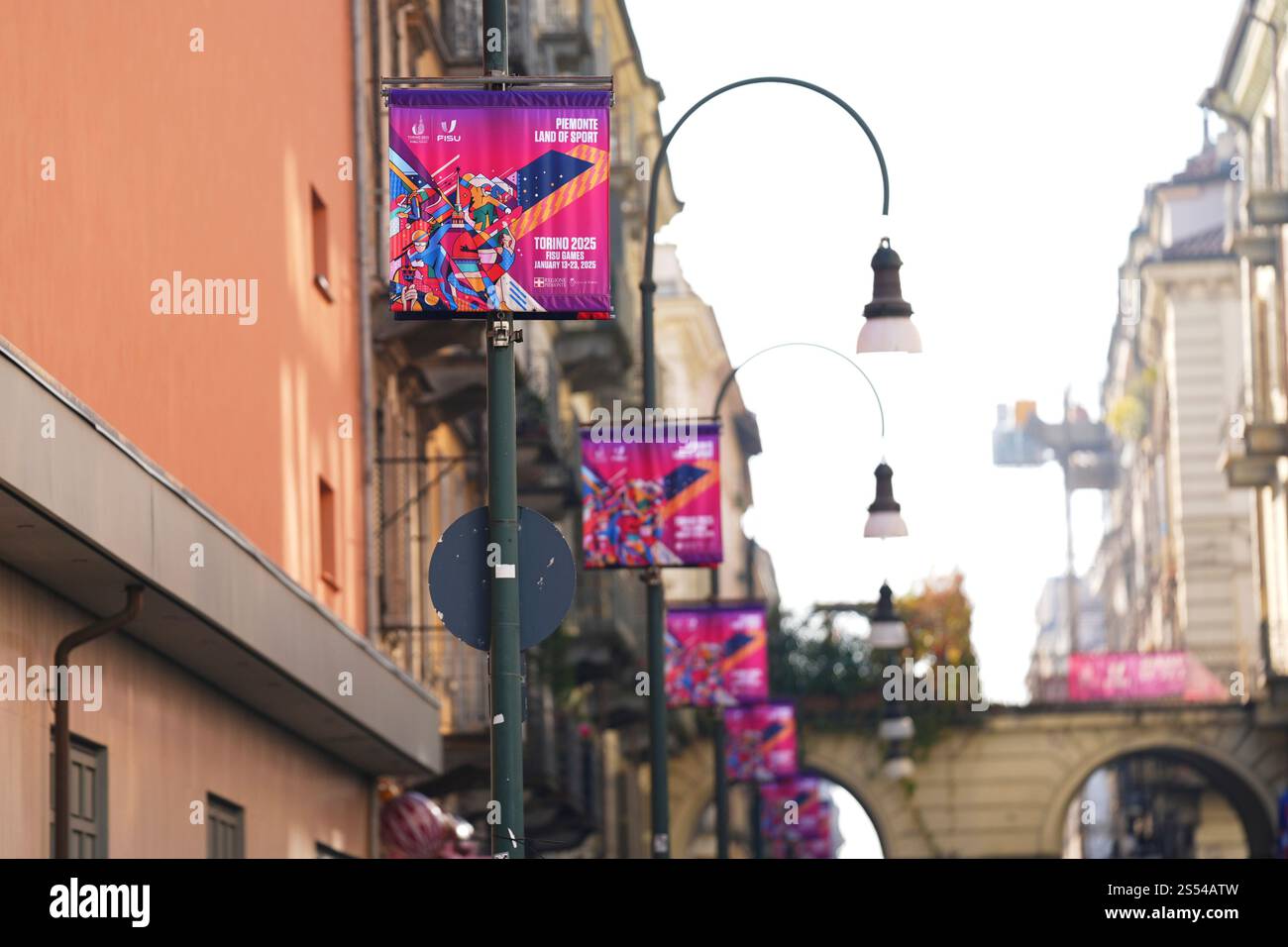 Vista generale, 13 GENNAIO 2025: Torino 2025 FISU World University Games Winter a Torino, Italia. Crediti: AFLO SPORT/Alamy Live News Foto Stock