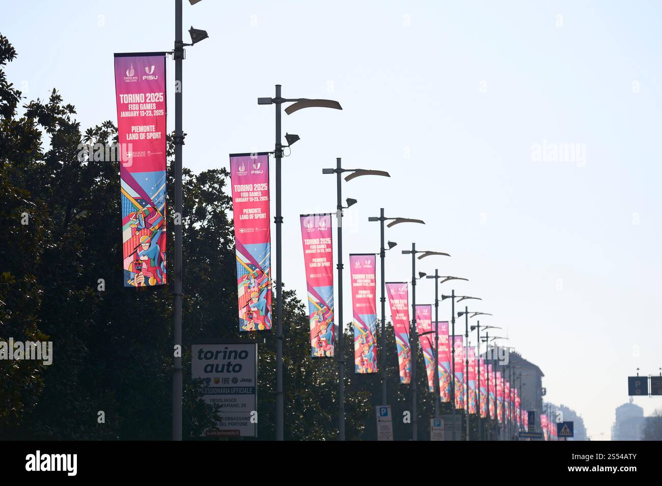 Vista generale, 13 GENNAIO 2025: Torino 2025 FISU World University Games Winter a Torino, Italia. Crediti: AFLO SPORT/Alamy Live News Foto Stock