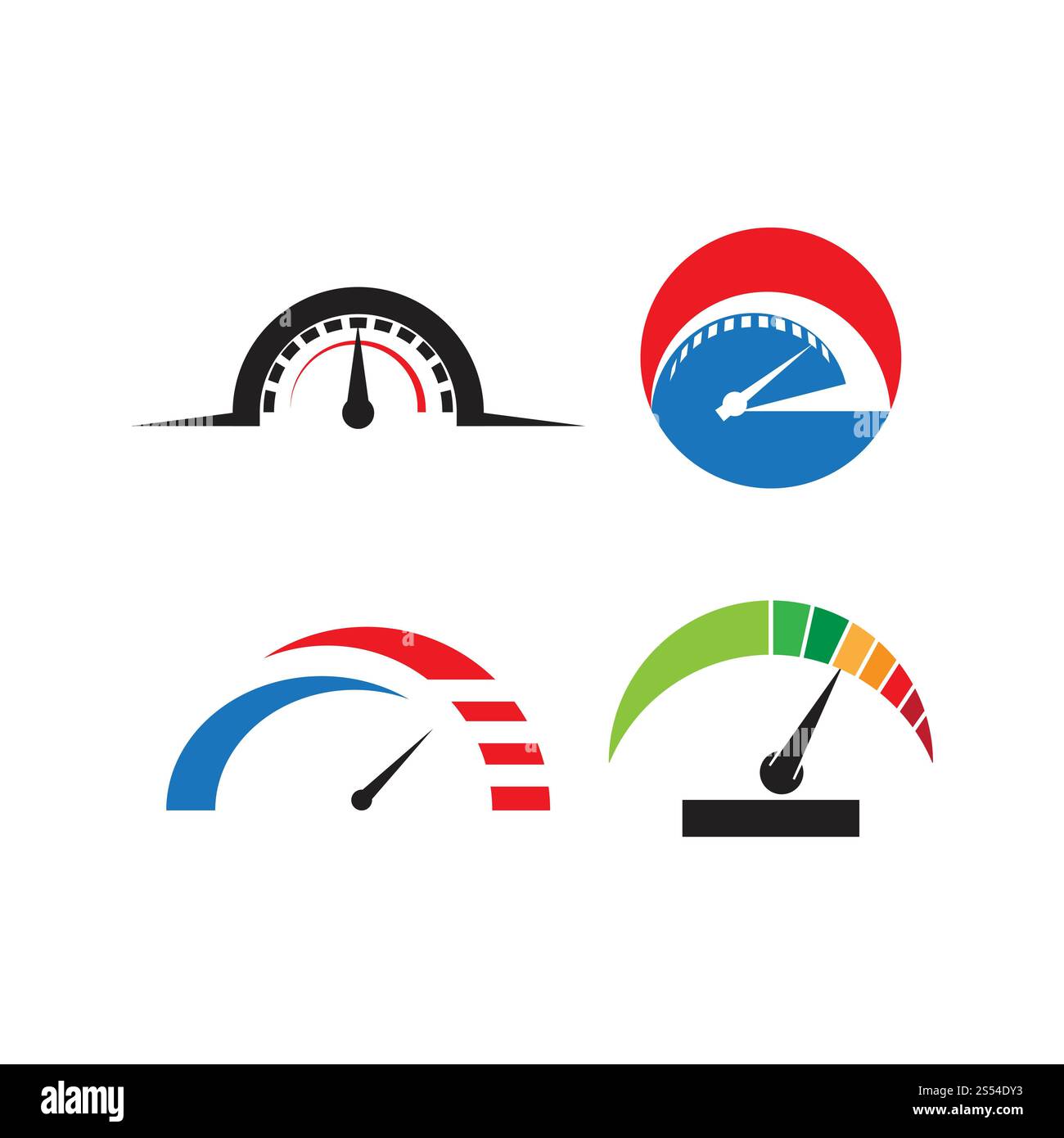 design modello icona logo tachimetro Foto Stock