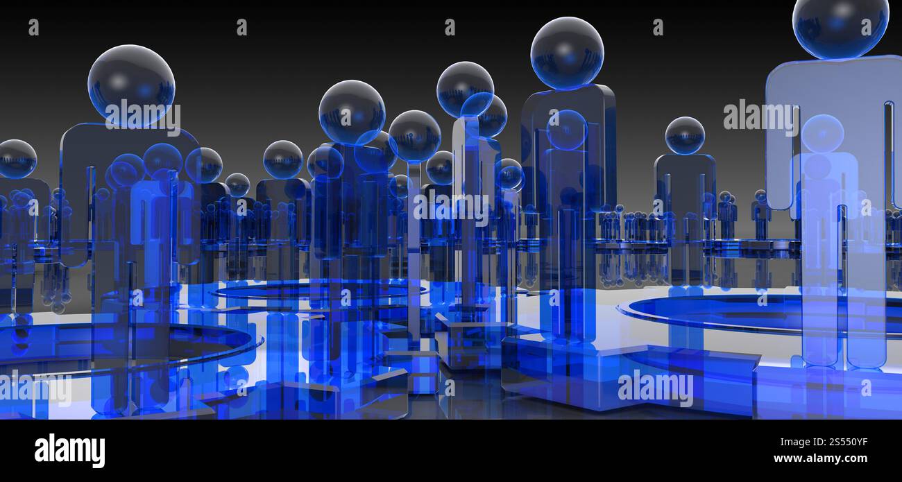 Medici blu e lo sfondo della scienza Foto Stock