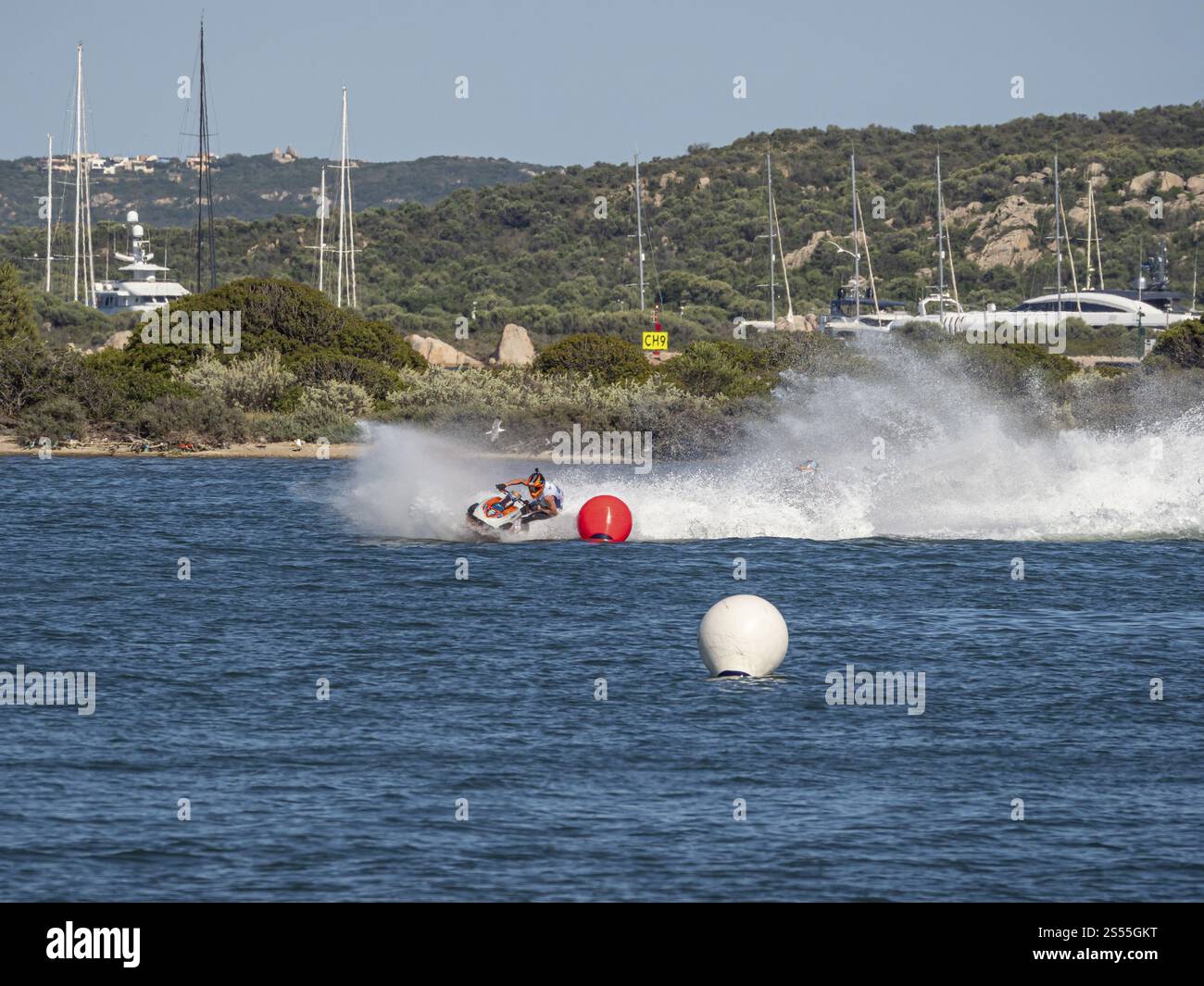 Olbia, Italia - 16 settembre - 20192 Aquabike World Championship gran premio d'Italia Foto Stock