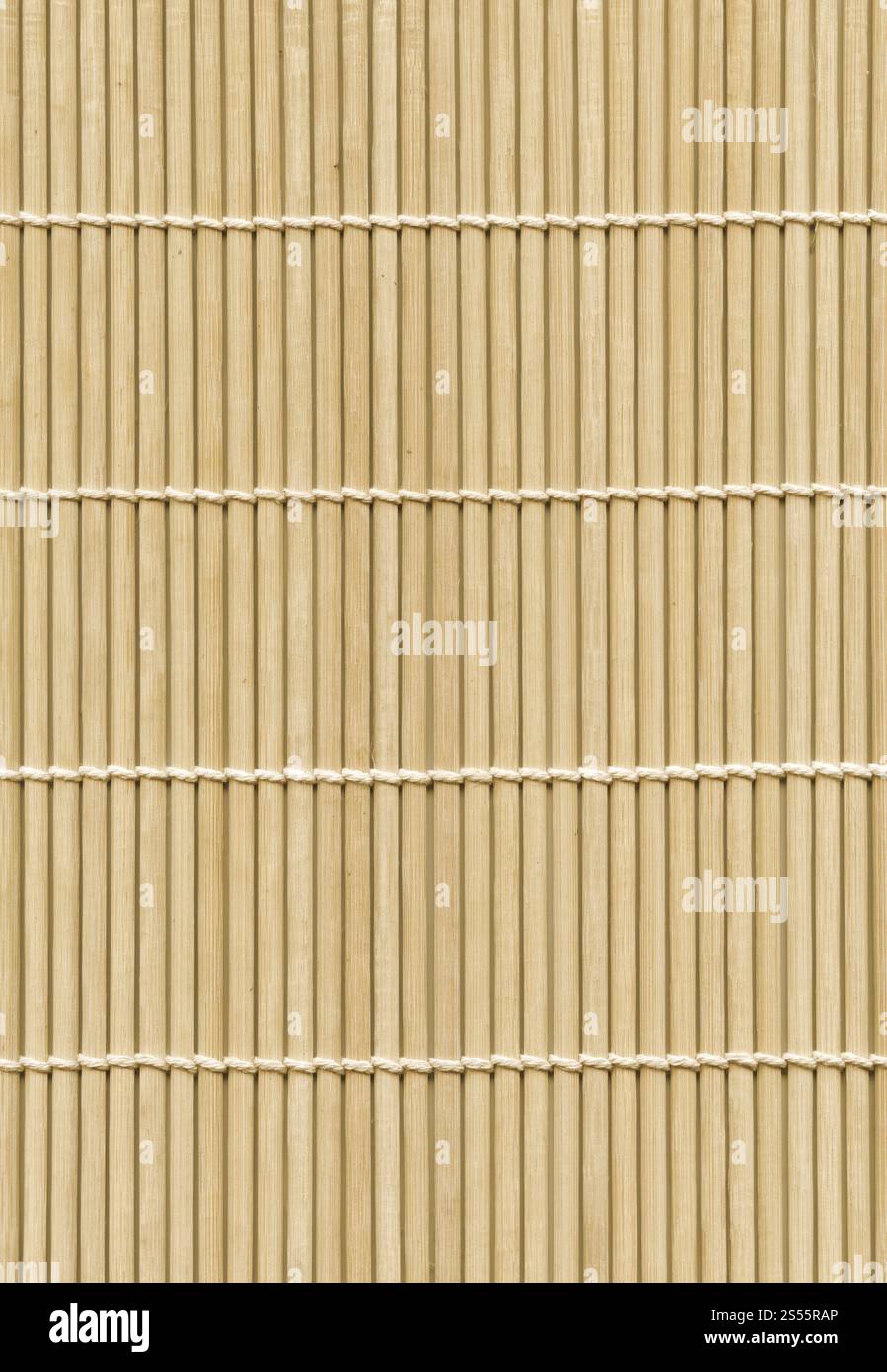 Sfondo di texture asiatiche di bamboo chiaro. Fondo di texture asiatica in bambù Foto Stock