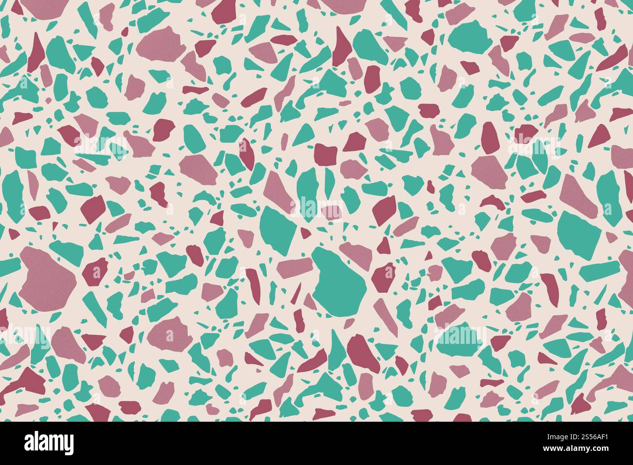 Pavimento in terrazzo. Pavimento classico in pietra naturale di stile veneziano. Pavimento in piastrelle moderne e minimaliste per la decorazione degli interni. Alla moda Foto Stock