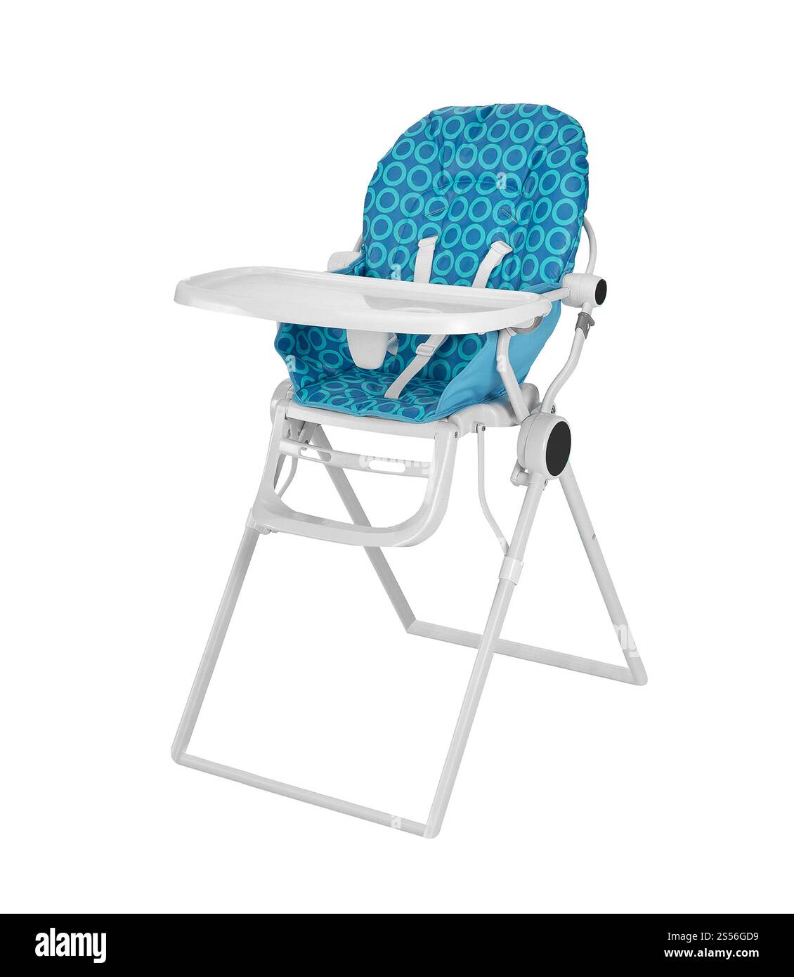 Seggiolone isolato su sfondo bianco. Seggiolone per bambini Foto Stock