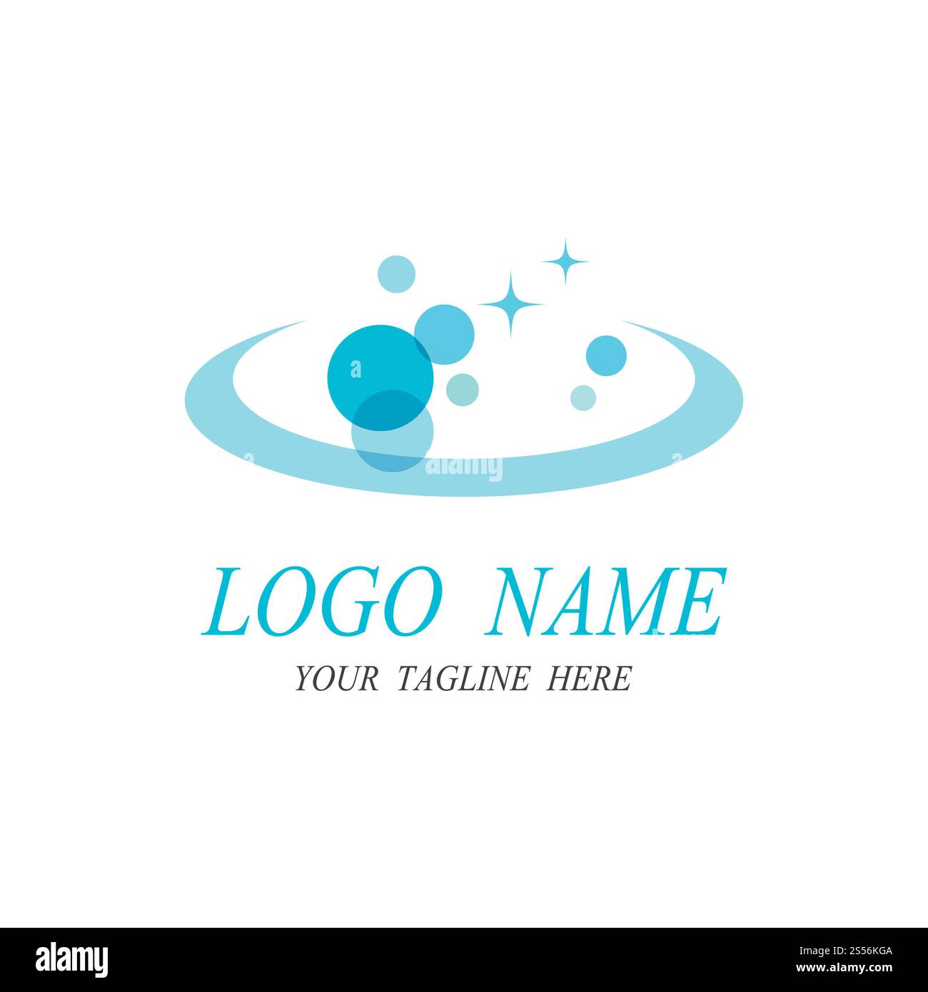 pulizia modello vettoriale icona logo servizio pulito Foto Stock