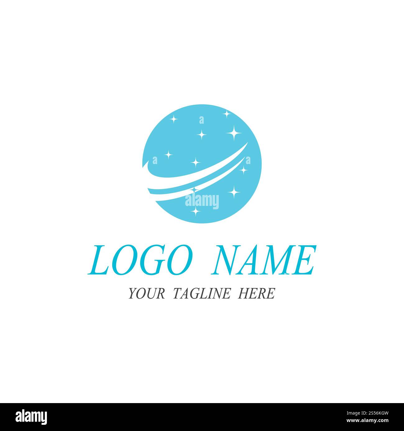 pulizia modello vettoriale icona logo servizio pulito Foto Stock