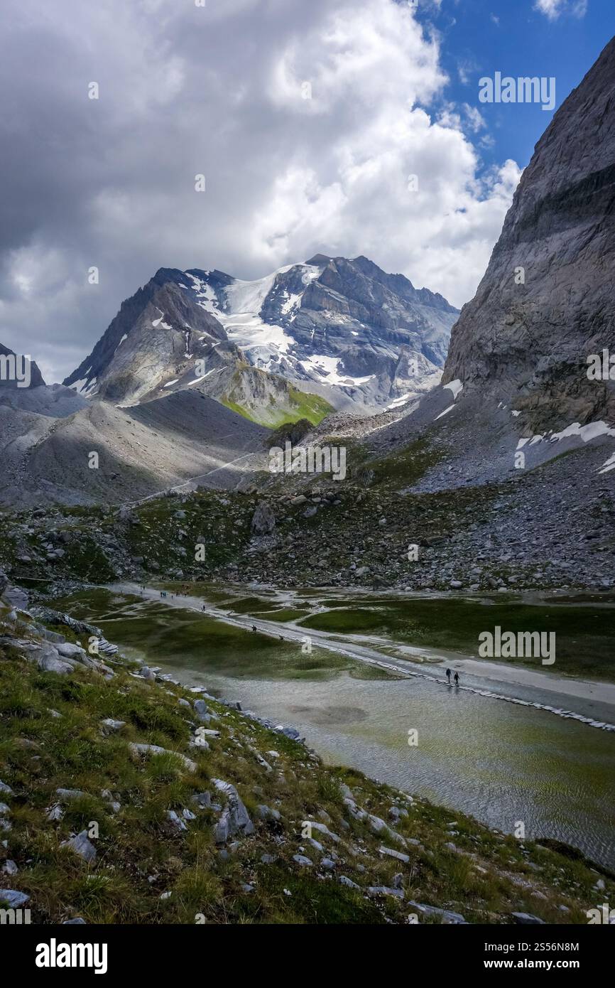 Lago di mucca, Lac des Vaches, nel Parco Nazionale della Vanoise, Francia Foto Stock