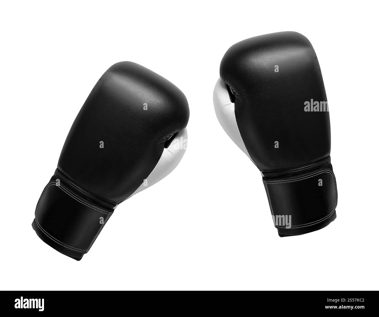 un paio di guanti isolati su sfondo bianco. un paio di guanti Foto Stock