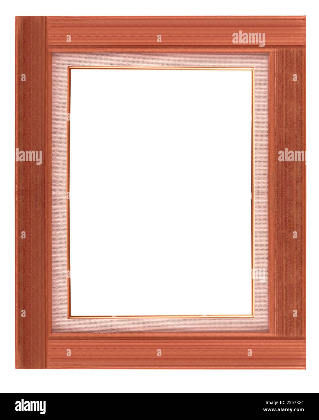 cornice isolata su sfondo bianco. telaio isolato Foto Stock