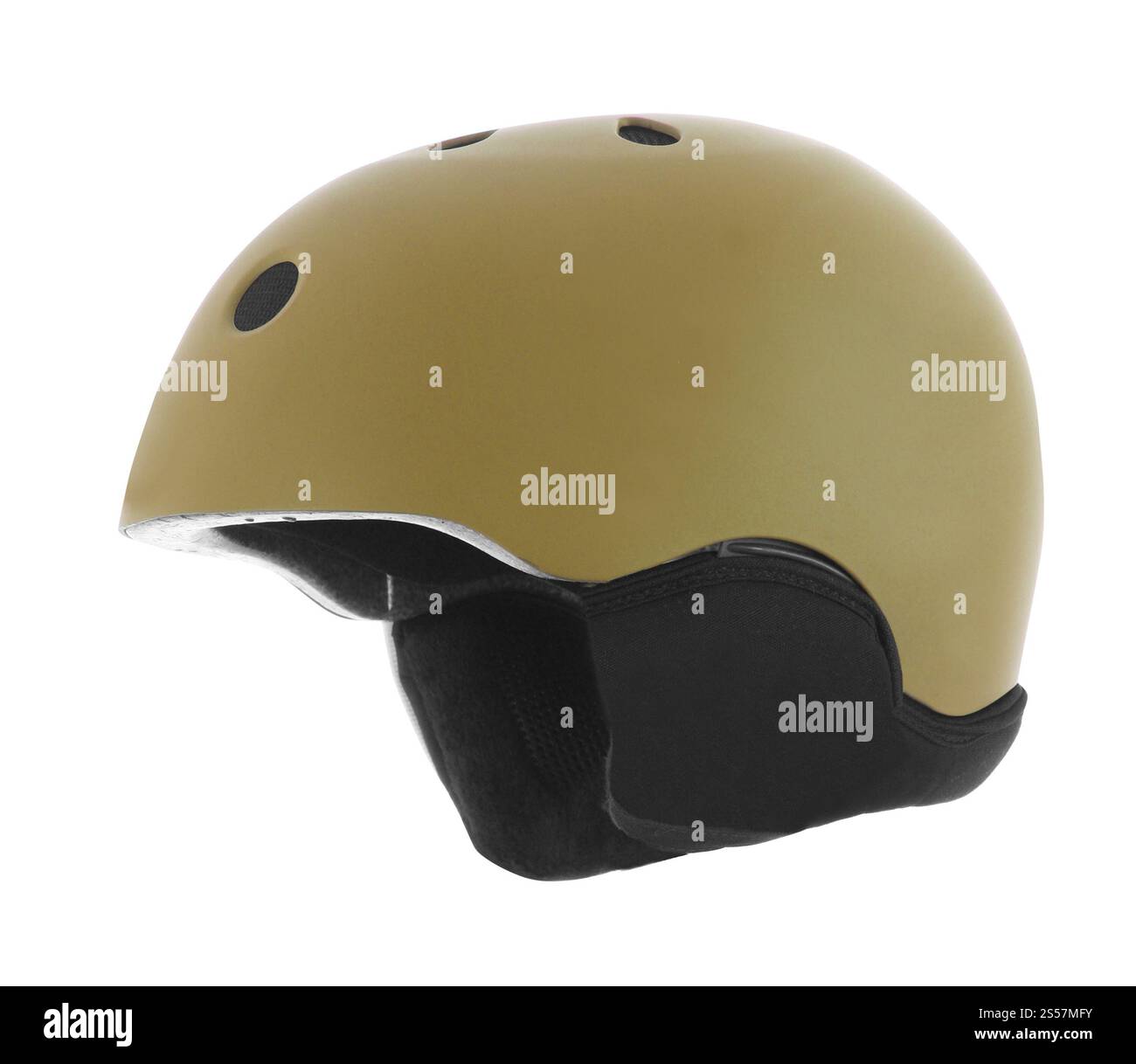 casco da moto aperto su sfondo bianco. casco da moto aperto Foto Stock