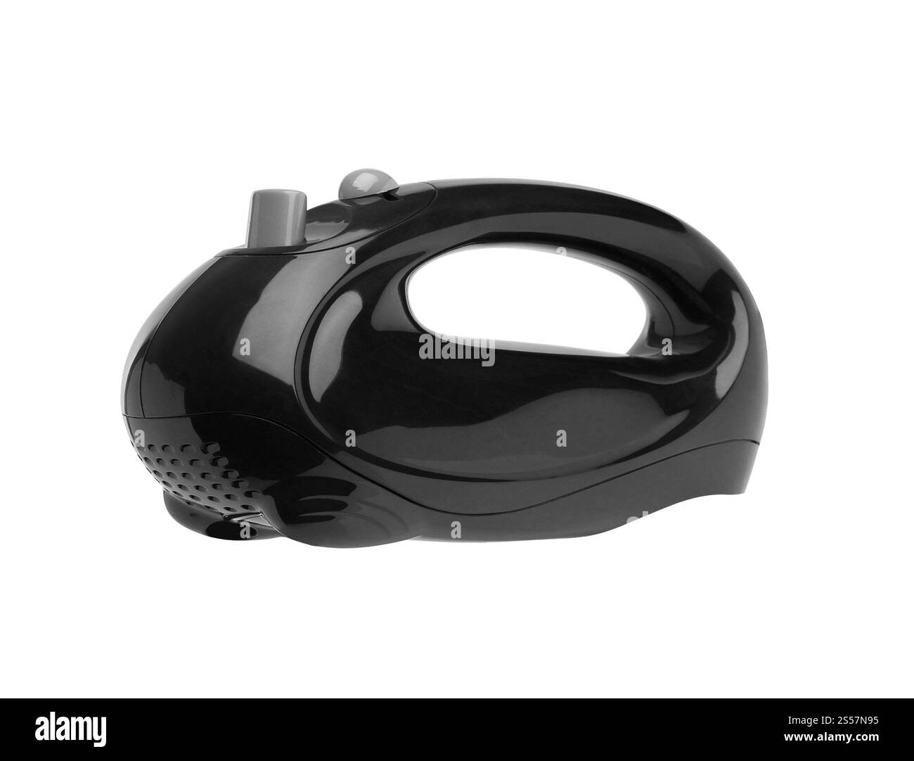 Mixer elettrico da cucina isolato su sfondo bianco. Mixer elettrico da cucina Foto Stock