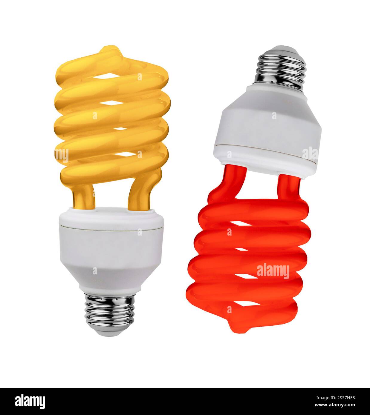 lampadina isolata su sfondo bianco. lampadina su sfondo bianco Foto Stock