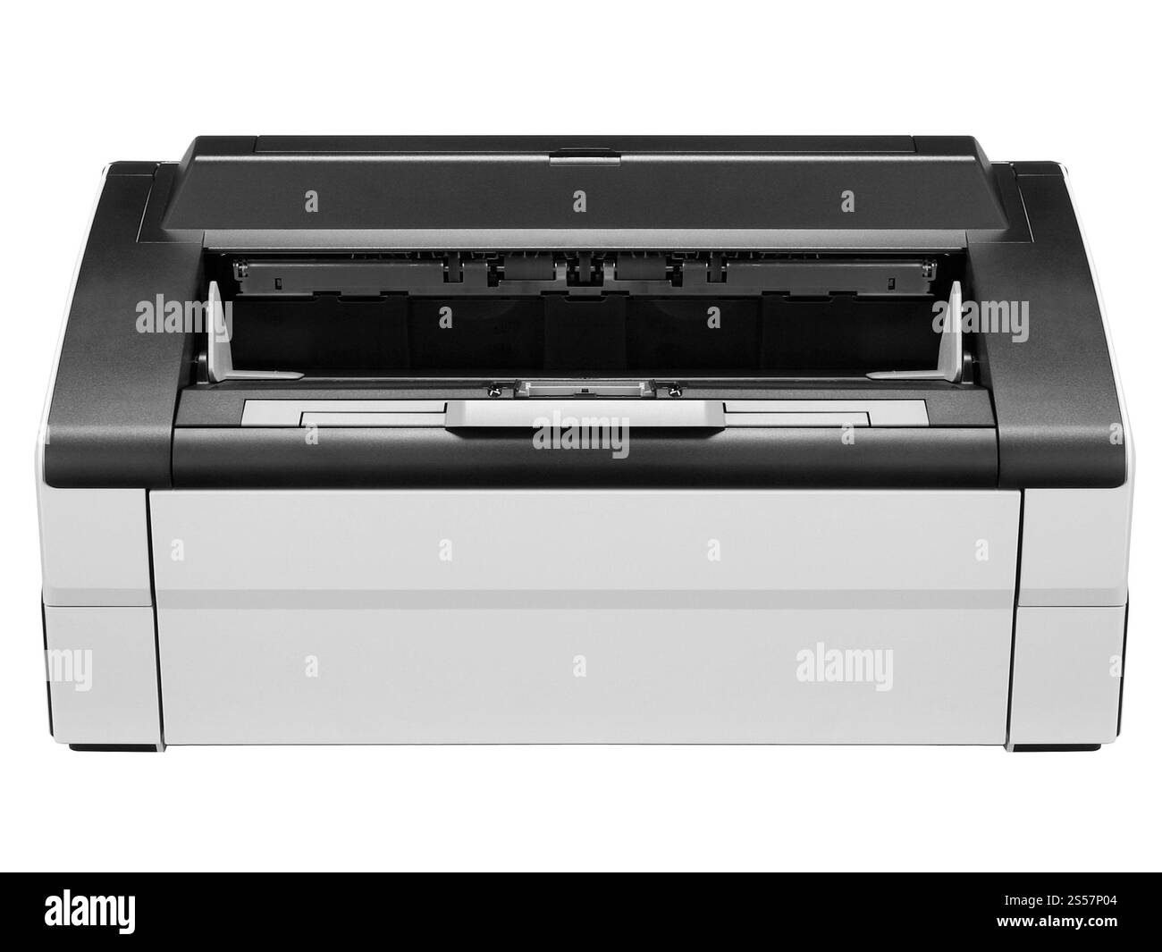 Stampante a getto d'inchiostro isolata su sfondo bianco. Stampante a getto d'inchiostro Foto Stock