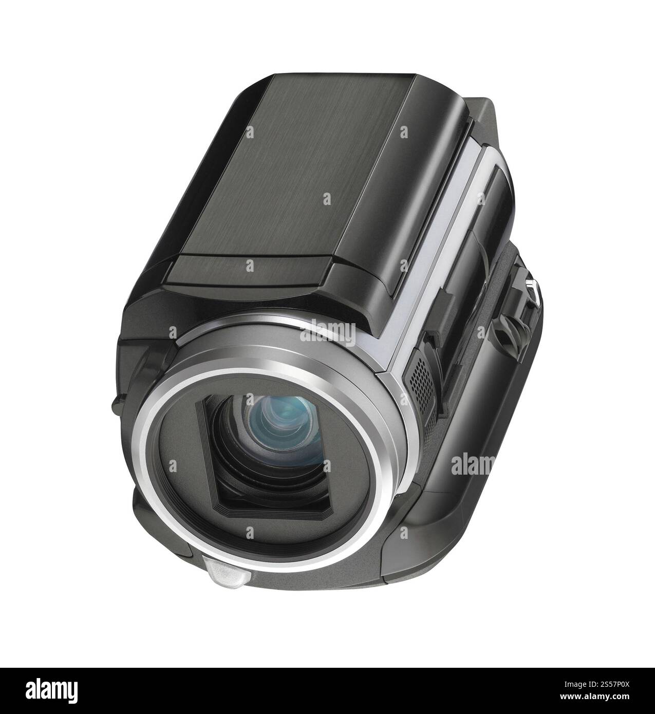 Videocamera digitale isolata su sfondo bianco. Videocamera digitale isolata Foto Stock