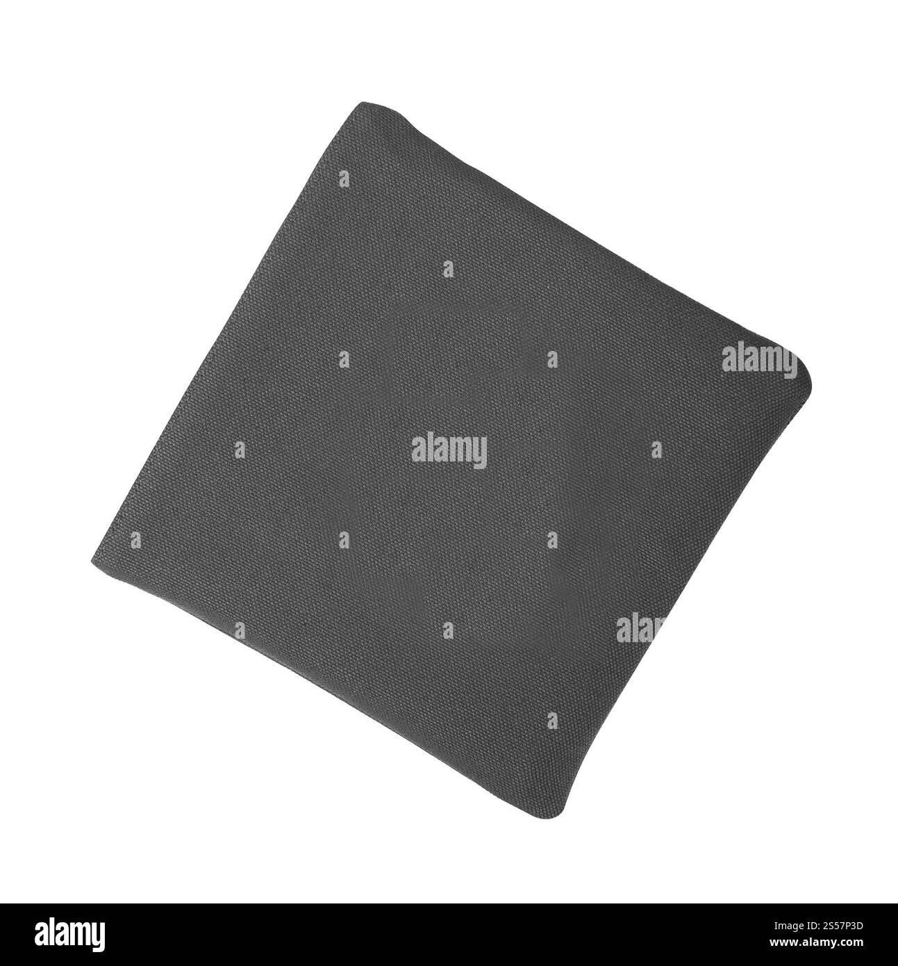 Sacchetto nero isolato su bianco. Sacchetto nero isolato Foto Stock