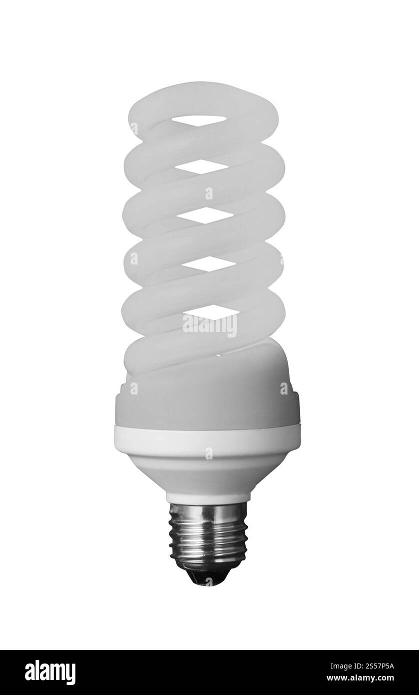Lampadina isolata su sfondo bianco. Lampadina isolata Foto Stock