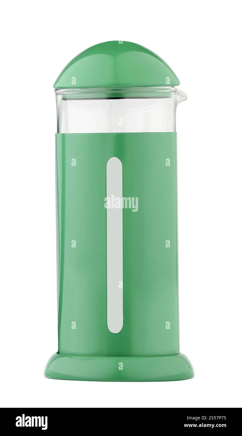 Stampa francese vuota su sfondo bianco. Sistema di stampa francese vuoto Foto Stock