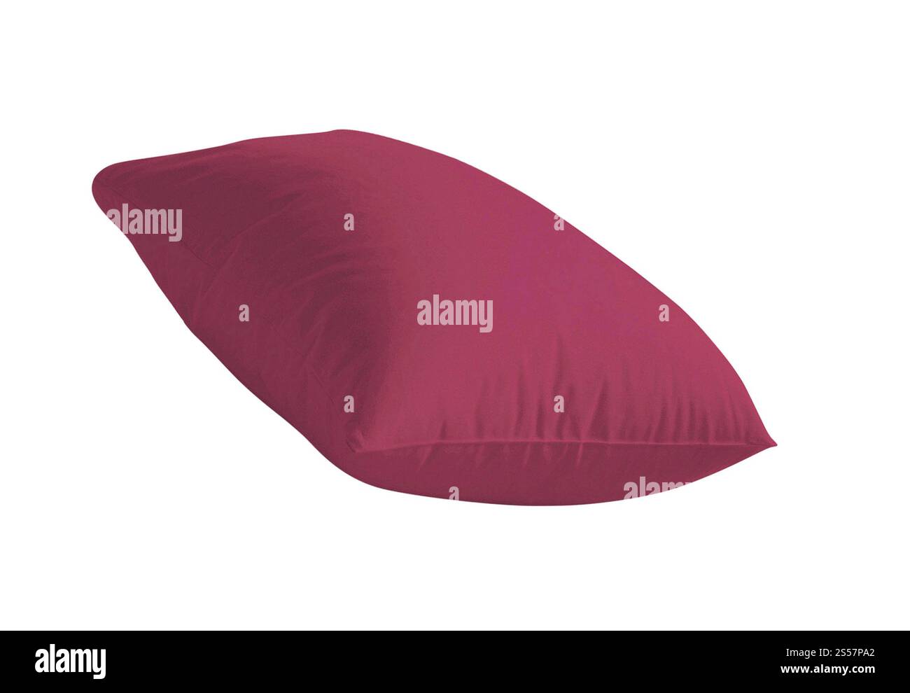 Cuscino rosso isolato su sfondo bianco. Cuscino rosso isolato Foto Stock Cuscino rosso isolato su sfondo bianco. Cuscino rosso isolato Foto Stock