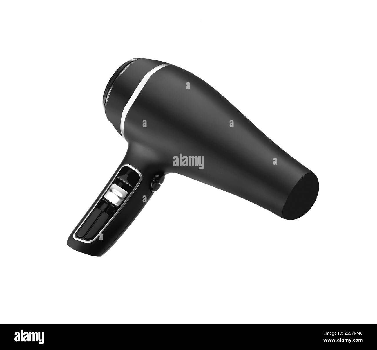 asciugacapelli isolato su sfondo bianco. asciugacapelli isolato Foto Stock