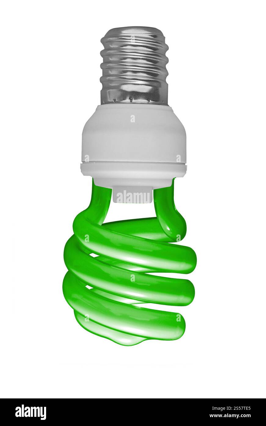 Lampadina isolata su sfondo bianco. Lampadina isolata Foto Stock