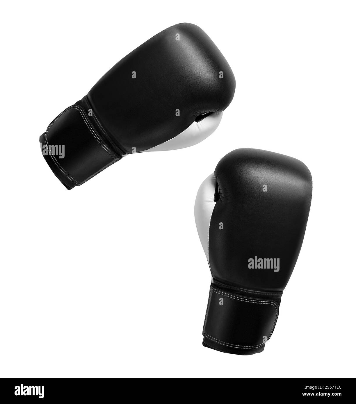 un paio di guanti isolati su sfondo bianco. un paio di guanti isolati Foto Stock