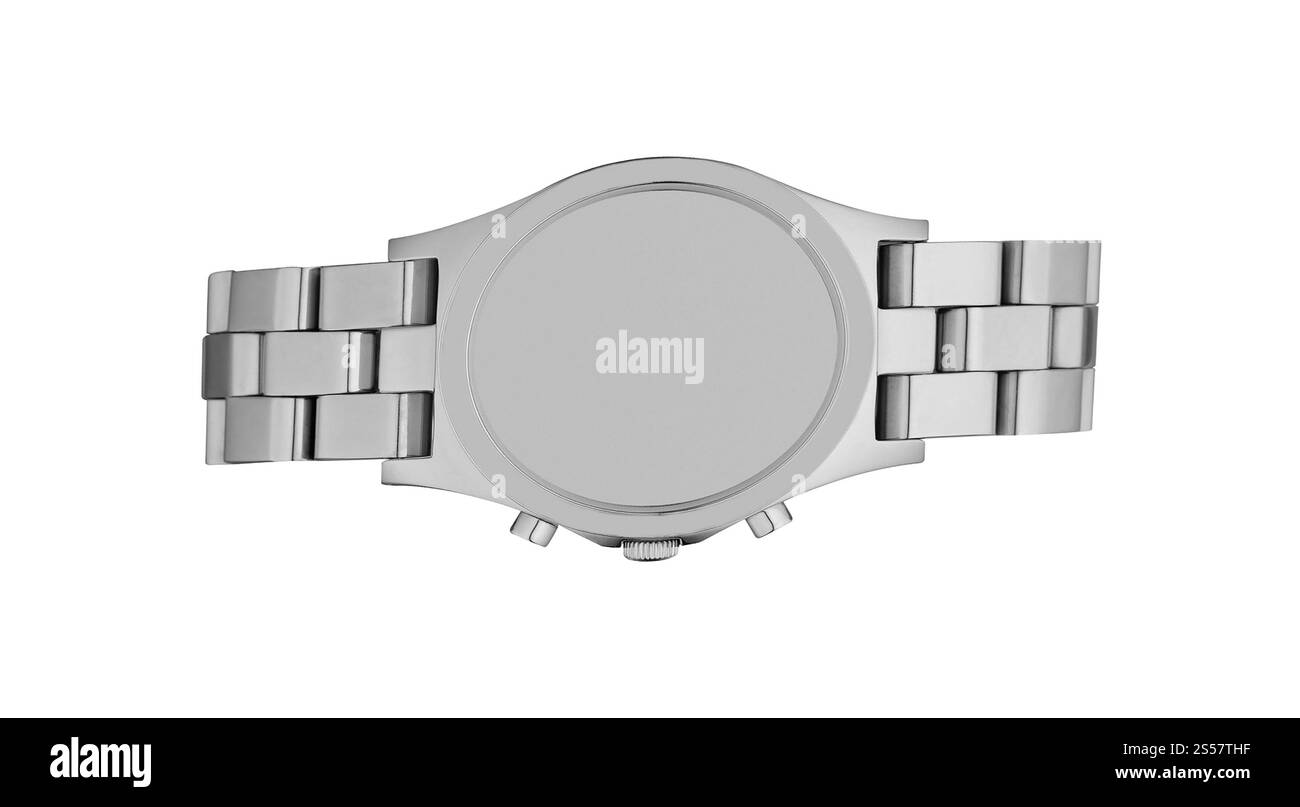 Orologio da polso isolato su sfondo bianco. Orologio da polso isolato Foto Stock